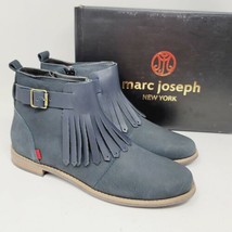 Marc Joseph Women&#39;s Greenpoint Navy Nubuck Ankle Boots Size 4.5 M - £33.08 GBP