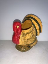 VTG Relpo T851 Ceramic Turkey Planter 4 1/2” Thanksgiving Autumn Fall Decor Vase - £10.11 GBP