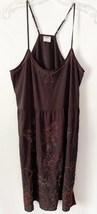 Intimately Free People Halter Tank Dress Small Womens Floral Beaded Design Black - £17.20 GBP