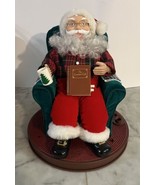 AVON Read Me A Story Animated Talking Santa In Chair With Christmas Book... - $146.43 CAD