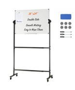 VEVOR Rolling Magnetic Whiteboard, Double-sided Mobile Whiteboard 36x24 ... - $2,784.04 MXN