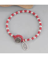 Hand Woven Red Elephant Bracelet With Sterling Silver Beaded,New Year&#39;s ... - £20.69 GBP+