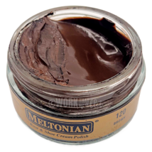 [1] Meltonian Boot &amp; Shoe Cream Polish 1.55 oz Color Brown #120 - £7.82 GBP