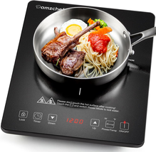 Portable Induction Cooktop AMZCHEF 1800W Induction Stove Burner - £95.78 GBP