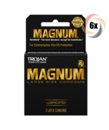 6x Packs Trojan Magnum Lubricated Latex Large Condoms | 3 Condoms Per Pack - $29.74 CAD