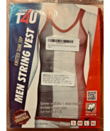 T4U Trends Knitted Tank Top Men String Vest, American Flag Colors Size L... - $13.92 CAD