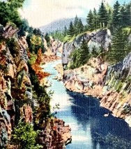 Ripogenus Dam Millinocket Maine Postcard Gorge Nature Landscape c1930s DWS5B - £15.65 GBP