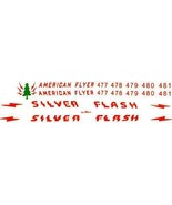 AMERICAN FLYER TRAINS SILVER FLASH DIESEL WATER SLIDE DECAL SET for S Ga... - £15.92 GBP