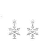 Disney Fine Jewelry in 925 Sterling Silver And 14k White Gold Earrings 0... - £113.66 GBP