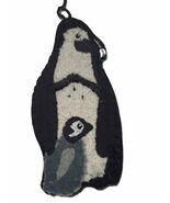 Alaska RECYCLED Wool felt Handmade Penguin Ornament - $14.74