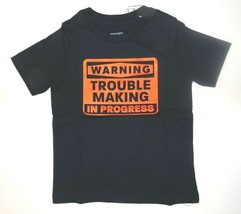 The Childrens Place Toddler Boy T-Shirt Warning Trouble Making Size 3T NWT - $9.94