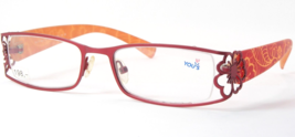 YOU&#39;S Lunettes 722 21 Pourpre Rouge / Abricot Rare Unique Cadre 51-18-140 - £85.14 GBP