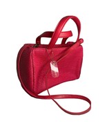 Liz Claiborne Pink Textured Weave Shoulder Bag Purse Handbag Peppermint ... - $38.47 CAD