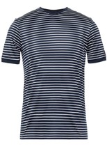 Paul &amp; Shark  Men&#39;s Blue White Striped Italy Cotton T-Shirt Shirt Size 2XL - £146.13 GBP