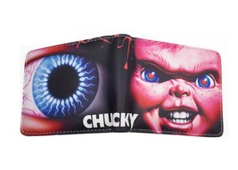 Short Wallet Chucky Purse with Credit Card Holder Men&#39;s Wallet Black Friday Stre - £18.62 GBP