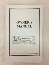 Chrysler Dodge Jeep RAZ CD Cassette radio (square style) user Owner&#39;s Manual - £5.50 GBP