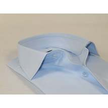 Men's Dress Shirt MARCUZZI Turkey 100% Soft Cotton French Cuffs Marc2 Blue image 2