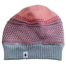 Smartwool Popcorn Cable Beanie Sunset Coral One Size Warm Wool Winter Hat - £32.20 GBP