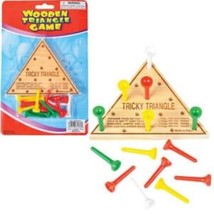 Wooden Triangle Peg Travel Game - Great Table or Travel Game for Hours of Fun! - £1.81 GBP