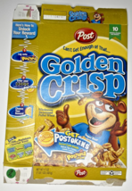 2004 Empty Golden Crisp Postokens 17OZ Cereal Box SKU U200/356 - £14.83 GBP