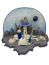 Reco &quot;The Moon Castle&quot; Figurine, by Vincent Di Fate, The Age of Exploration - $47.49