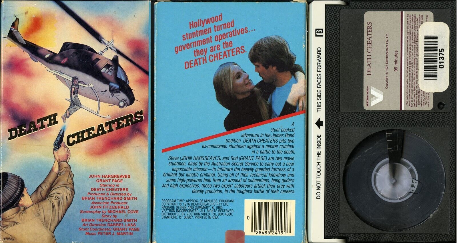 Primary image for DEATH CHEATERS BETA JOHN HARGRAVES GRANT PAGE VESTRON VIDEO TESTED