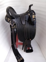 Embossed Australian Collection Stock Horse leather Saddle With Quality Free Ship - $499.00+