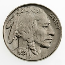 1935 5C Buffalo Níquel En Elección Bu Estado, Excelente Ojo Appeal, Full... - $984.72 MXN