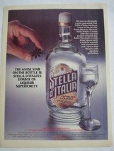 1977 Color Ad Stella d&#39; Italia Sambuca Liqueur with the Anise Star on th... - £6.28 GBP
