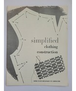 Home &amp; Garden Bulletin #59 USDA Simplified Clothing Construction Book Ma... - $13.52 CAD