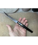 Vtg Serrated 5” Utility Knife Stainless Inland Lime Stone Steel Advertis... - €17,20 EUR