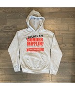 The Office Dunder Mifflin Paper Company Size Small Gray Hoodie New Micha... - $454.65 MXN