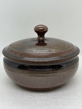 Ballston Lake Hand Thrown Pottery Serving Bowl W/Lid Signed Sankowski Casserole - £74.45 GBP