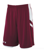 New UNDER ARMOUR Undeniable Reversible Basketball Shorts men maroon White - £15.02 GBP