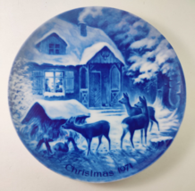 Christmas 1971 Plate by Kaiser, West Germany, Silent Night  2nd issue 7.625&quot; - £11.05 GBP