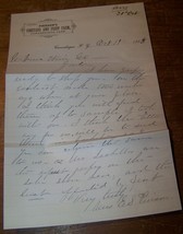 1883 Antique Piersons Vineyard Fruit Farm Canandaigua Ny Letter To Urbana Winery - £27.08 GBP