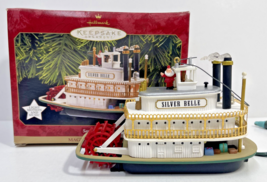 Hallmark Ornament Santa&#39;s Showboat Magic Special Edition 1997 Light Motion Music - £7.98 GBP