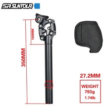 SR TOUR NCX Bicycle Shock absorber Travel Seatpost 350mm*27.2mm/28.6/30.0/30.1/3 - £178.63 GBP