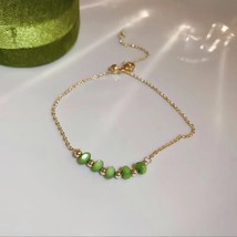 2022 New  Design Green Opals Beads Pendant Neck Party Exquisite Set Jewe... - $74.65
