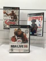 PS2 ESPN NBA Basketball Game 2K5 2K6 NBA Live 06 PlayStation 2 Game Complete CIB - £15.60 GBP