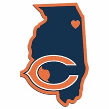 NFL Chicago Bears Home State Auto Car Window Vinyl Decal Sticker - £3.91 GBP