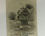 Clark And Morgan Victorian Trade Card Quincy Illinois VTC 5 - $5.93