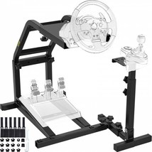 Racing Simulator Cockpit Height Adjustable Racing Wheel Stand with fit for L... - $104.67