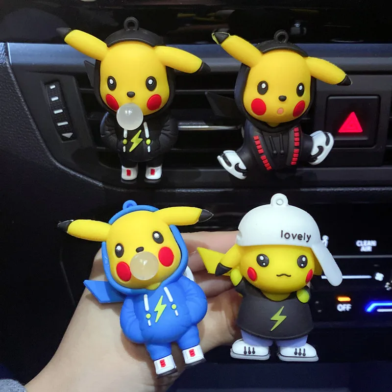 New Pokemon Car Perfume Aromatherapy Pokemon Pikachu figures Toys Car Air - £8.28 GBP