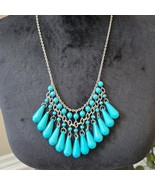 Womens Fashion Mint Green Tear Drop Acrylic Beads Necklace with Lobster ... - $37.91 CAD
