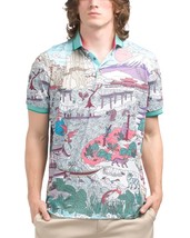 new Greyson Men&#39;s Forbidden City Printed Short Sleeves Golf Polo Shirt L XL XXL - £56.12 GBP