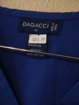 NEW V-Neck  Dagacci Scrubs Dark Blue SCRUB Top Size M B33 - $15.00