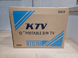 Vintage KTV 12&quot; Ivory Prison TV CRT Retro KT1210A Black&amp;White Sealed New... - $384.16