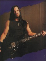 Danzig John Christ with Black B.C. Rich guitar 1986 full page color pin-up photo - $4.01