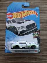 Hot Wheels 2018 Bentley Continental GT3 White 2021 HW Race Day Collection - £6.38 GBP